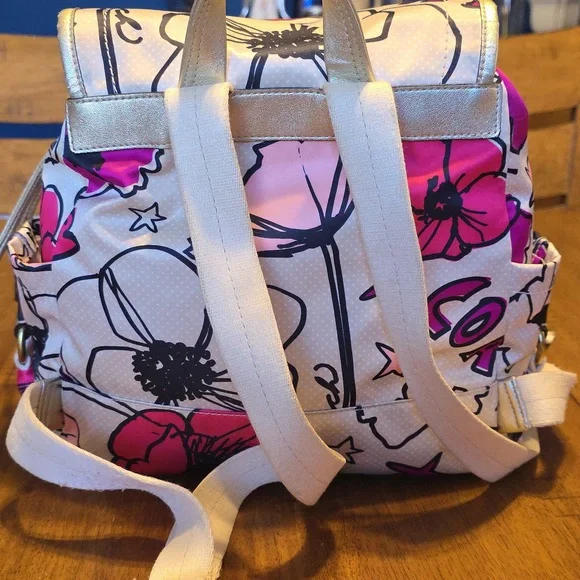 Coach Poppy Kyra Floral Backpack - Picture 4 of 16